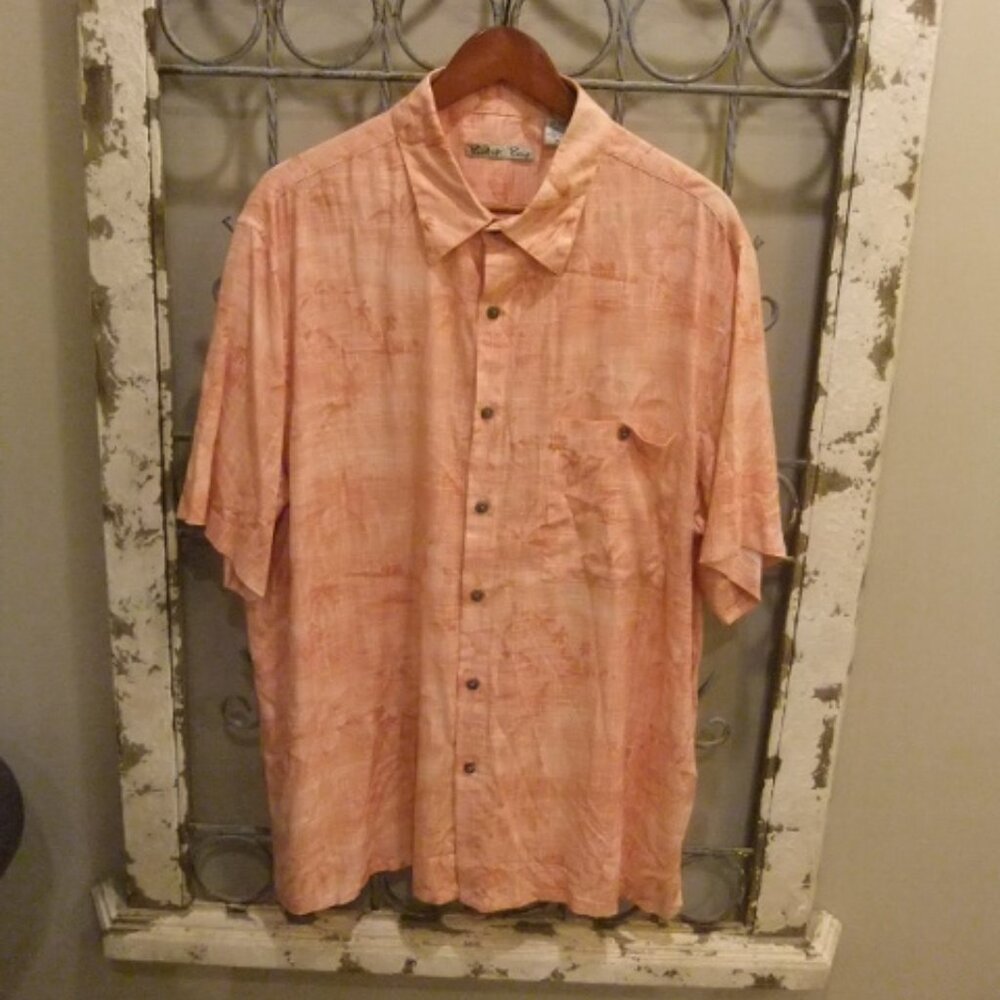 BATIK BAY MENS S/S HAWAIIAN ISLAND BEACH SHIRT-XL